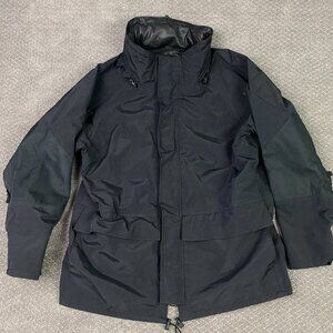 Tru-Spec H2O Proof ECWCS Jacket Men's Medium Black Waterproof Nylon Hidden Hood